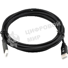 Кабель аудио-видео Cactus CS-DP-DP-1.4-5 DisplayPort (m)/DisplayPort (m) 5м. позолоч.конт. черный