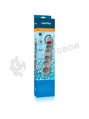 Сетевой фильтр Smartbuy (SBSP-5-18-G) 5 гн х 1,8 м серый