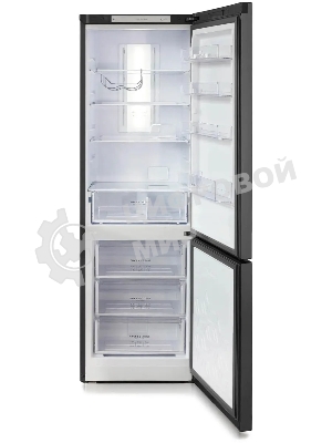 Холодильник Бирюса Б-W980NF графит двухкамерный 240/130л морозилка снизу, No Frost