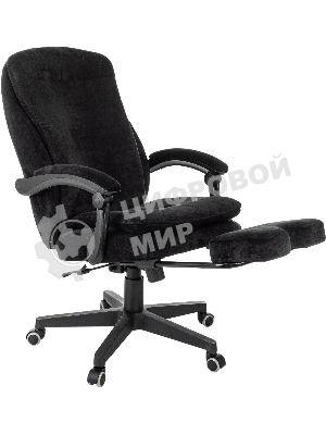 Кресло руководителя Бюрократ T-9950MSG-F Fabric черный Light-20, крестов. пластик, подст. для ног