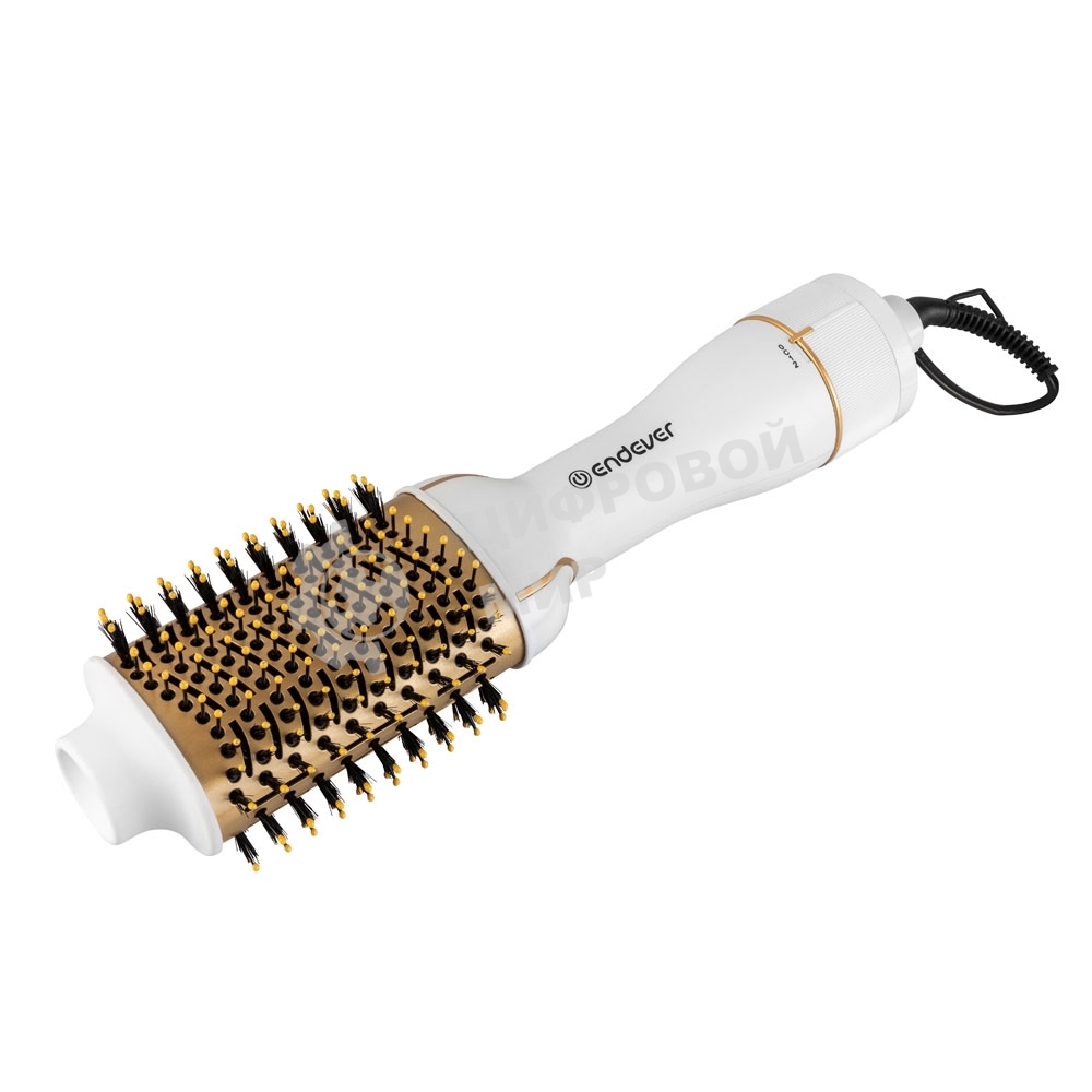 Фен-щетка Endever Aurora-500 белый, 1200 Вт, 110 мм