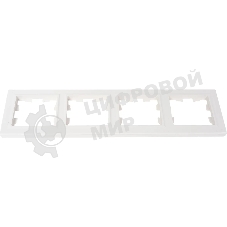 Рамка 4-мест. IEK BRITE РУ-4-БрБ бел.