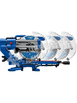 Профессионал пила торцовочная с протяжкой, d 255 х 30 мм, 2000 Вт, Зубр ППТ-255-П