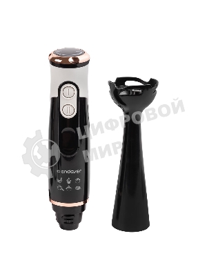 Блендер погружной Endever Sigma-83, черный/белый, мощность 1000 Вт, нож из нержавеющей стали, комплект аксессуаров,