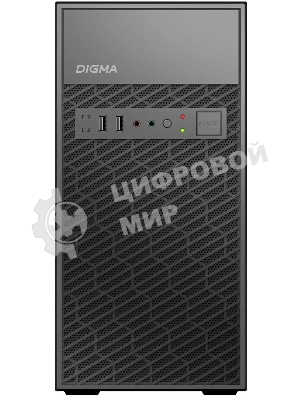 Компьютерный корпус Digma DCC-MN303 черный без БП mATX 1x80мм 2x120мм 1xUSB 2.0 1xUSB 3.0 audio