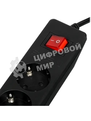 Сетевой фильтр SVEN Optima 1,8 м (6 розеток с защитными шторками) черный, цветная коробка