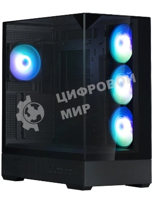 Компьютерный корпус ZALMAN P40 Prism Plus, ATX, черный, WINDOW, 3xCombo (3.5'' or 2.5
