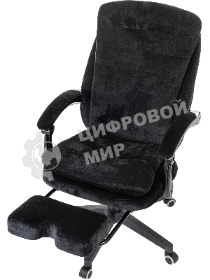 Кресло руководителя Бюрократ T-9950MSG-F Fabric черный Light-20, крестов. пластик, подст. для ног