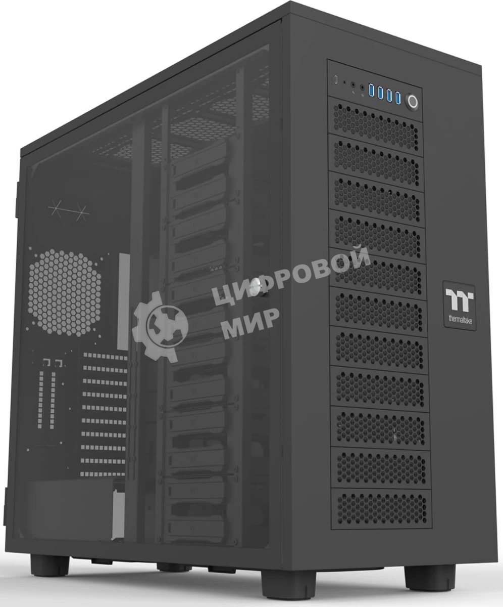 Компьютерный корпус Thermaltake AX700 Glass черный без БП XL-ATX 18x120мм 18x140мм 2x200мм 4xUSB 3.0 audio bott PSU