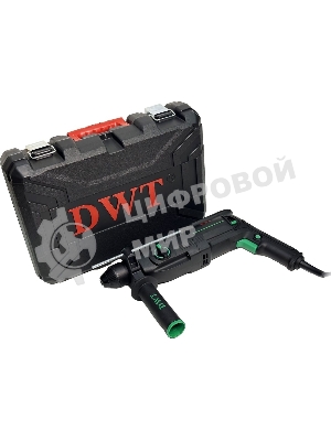 Перфоратор сетевой DWT SBHP08-26 BMC /800 Вт/3.7 Дж/до 5530 уд.в мин/до 1350 об.в мин/SDS-Plus/морозостойкий кабель/кейс/черный (SBHP08-26 BMC)