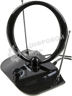 Антенна телевизионная Hyundai H-TAI400 30дБ активная черный