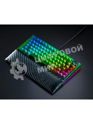 Клавиатура Razer BlackWidow V4 75% Orange Switch Phantom Green Edition проводная, USB Type-A, зелёный