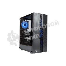 Компьютерный корпус ATX Eurocase A85 4ARGB черный без БП закаленное стекло USB 3.0