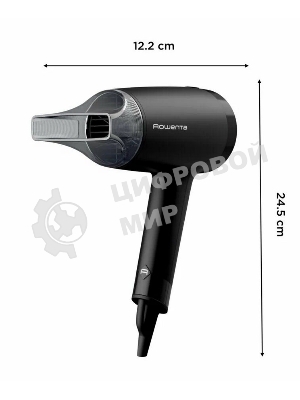 Фен Rowenta Express Style CV1803F0 черный/серый, 1600 Вт, компактный