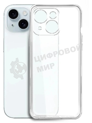 Чехол (клип-кейс) BoraSCO для Apple iPhone 15 Plus прозрачный