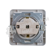 Розетка 1-м CLASSICO с заземл. 2028 бел. ASD/IN HOME 4680005959907