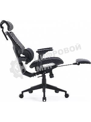 Кресло Cactus CS-CHR-MC01-GYBK серый, сетка, подголовник