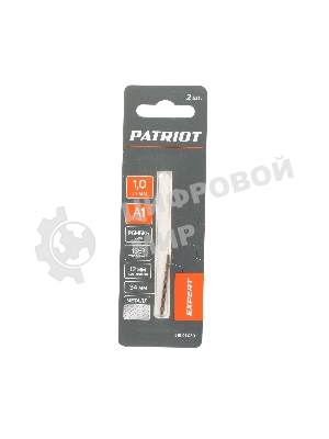 Сверло PATRIOT EXPERT по металлу, Р6М5К5, 1,0 мм, 2 шт в блистере
