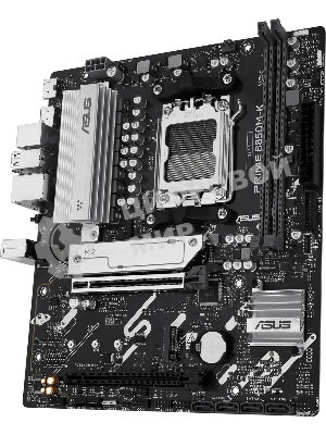 Материнская плата ASUS PRIME B850M-K, AM5, AMD B850, 2xDDR5, 4xSATA, 2xM.2, 1xPCIe 5.0 x16, 1xPCIe 4.0 x8, 1xDP (v1.4), 1xHDMI (v2.1), 1x2.5Gb LAN, 2xUSB-A 10Gbps, 2xUSB-A 5Gbps, 4xUSB-A 2.0, 3x3.5 мм, 7.1, mATX