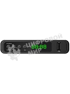 Приставка для цифрового ТВ Hyundai H-DVB520 черный, DVB-T2, DVB-T, DVB-C, HDMI, USB 2.0 х2