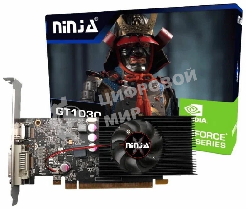 Видеокарта Sinotex Ninja GT1030 PCIE (384SP) 4GB 64BIT GDDR4 DVI HDMI