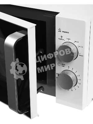 Микроволновая печь Galanz MOS-2401FMW белый, 20 л, 800 Вт, переключатели - поворотный механизм