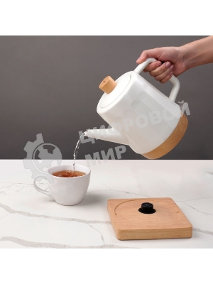 Чайник электрический Centek CT-0067 белый, 1.5 л, 1600 Вт