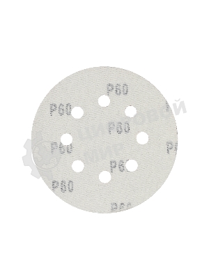 Круг шлифовальный PATRIOT на липучке, 125 мм, Р60, 8 отверстий, 5 шт