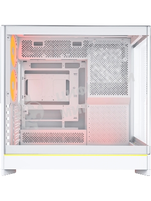 Компьютерный корпус Montech HS02 PRO белый без БП ATX 4x140мм 2xUSB 3.0 audio bott PSU