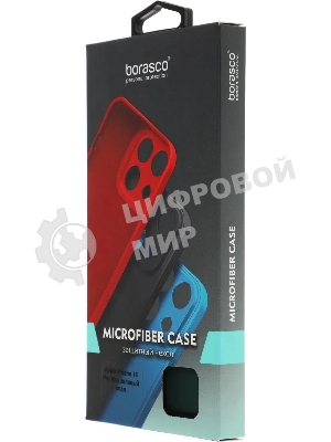 Чехол Microfiber Case для Apple iPhone 16 Pro Max зеленый опал, Borasco