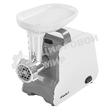 Мясорубка электрическая АКСИНЬЯ КС-2007С белый, 2000 Вт, 2.0 кг/мин, реверс, защита от перегрузки, насадки - 5
