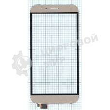 Сенсорное стекло (тачскрин) для Huawei G7 Plus, золотое