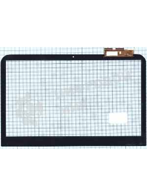 Сенсорное стекло (тачскрин) для Dell Inspiron 14R-3421, черное с рамкой