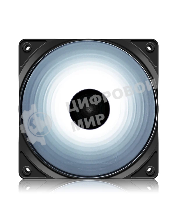 Вентилятор для корпуса DEEPCOOL RF120W DP-FLED-RF120-WH черный 120мм 1300rpm 22db 4-pin