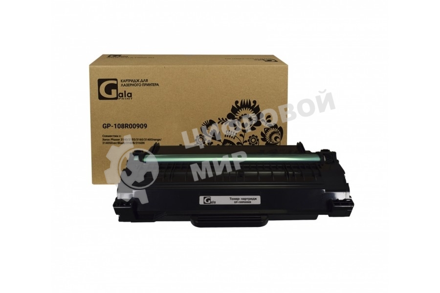Картридж лазерный GalaPrint GP-108R00909 черный (2500 стр.) для Rank Xerox Phaser 3140/3155/3160B/3160N