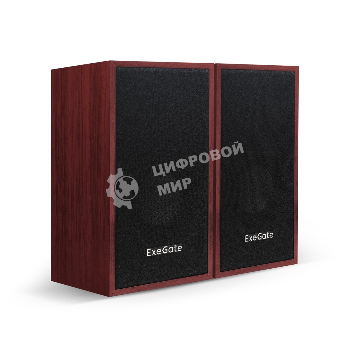 Акустическая система 2.0 ExeGate EX287059RUS Tango 314 (питание USB, 2х3Вт (12 Вт RMS), 80-20000Гц, темное дерево)