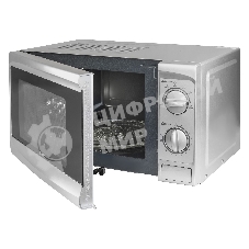 Микроволновая печь BBK 20MWS-707M/S серебро, 20 л, 700 Вт, переключатели - поворотный механизм