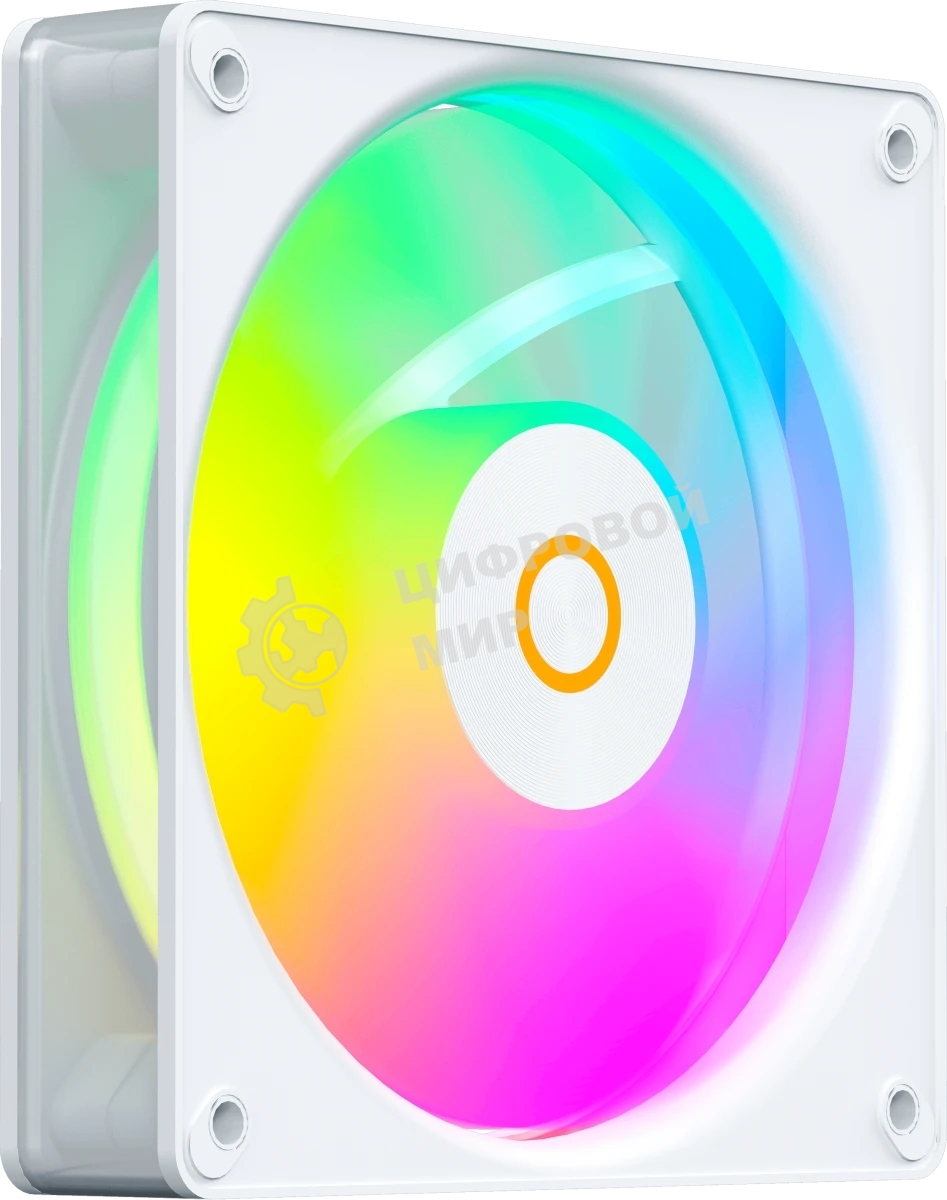 Вентилятор для корпуса Ocypus Gaммa F12 Elite WH ARGB REVERSE BLADE 3 IN 1, 120x120x25мм, 4-PIN PWM, 600-1800 RPM, 26 DBA MAX, HYDRO BEARING