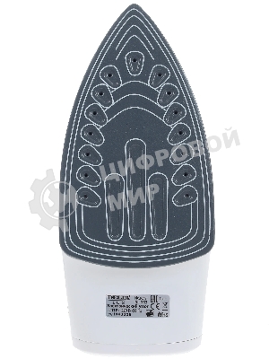 Утюг Delta LUX DL-352 белый с бирюзовым, 2200 Вт, 30 г/мин, 140 г/мин, 300 мл