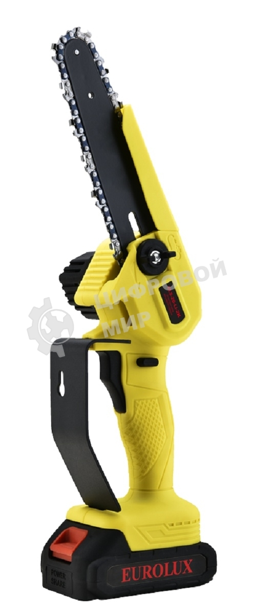Электропила аккумуляторная Eurolux ELS-20-Li-2К (с 2-мя АКБ 2А*ч и ЗУ в комплекте) 70/10/55
