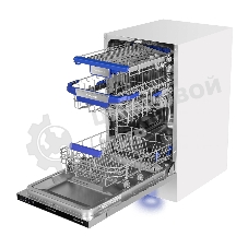 Встраиваемая посудомоечная машина Maunfeld MLP-083I, черный, 44.8 см, 10 компл., 49 дБ, класс A++