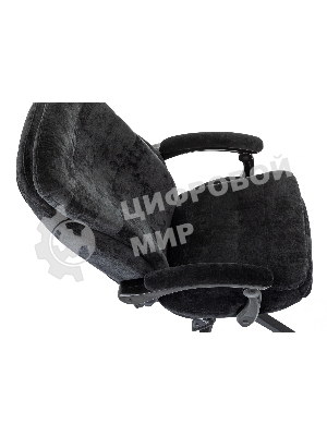 Кресло руководителя Бюрократ T-9950MSG-F Fabric черный Light-20, крестов. пластик, подст. для ног