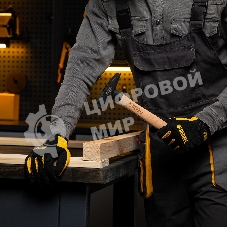 Молоток слесарный Denzel 400 г, кованый квадратный боек, буковая рукоятка