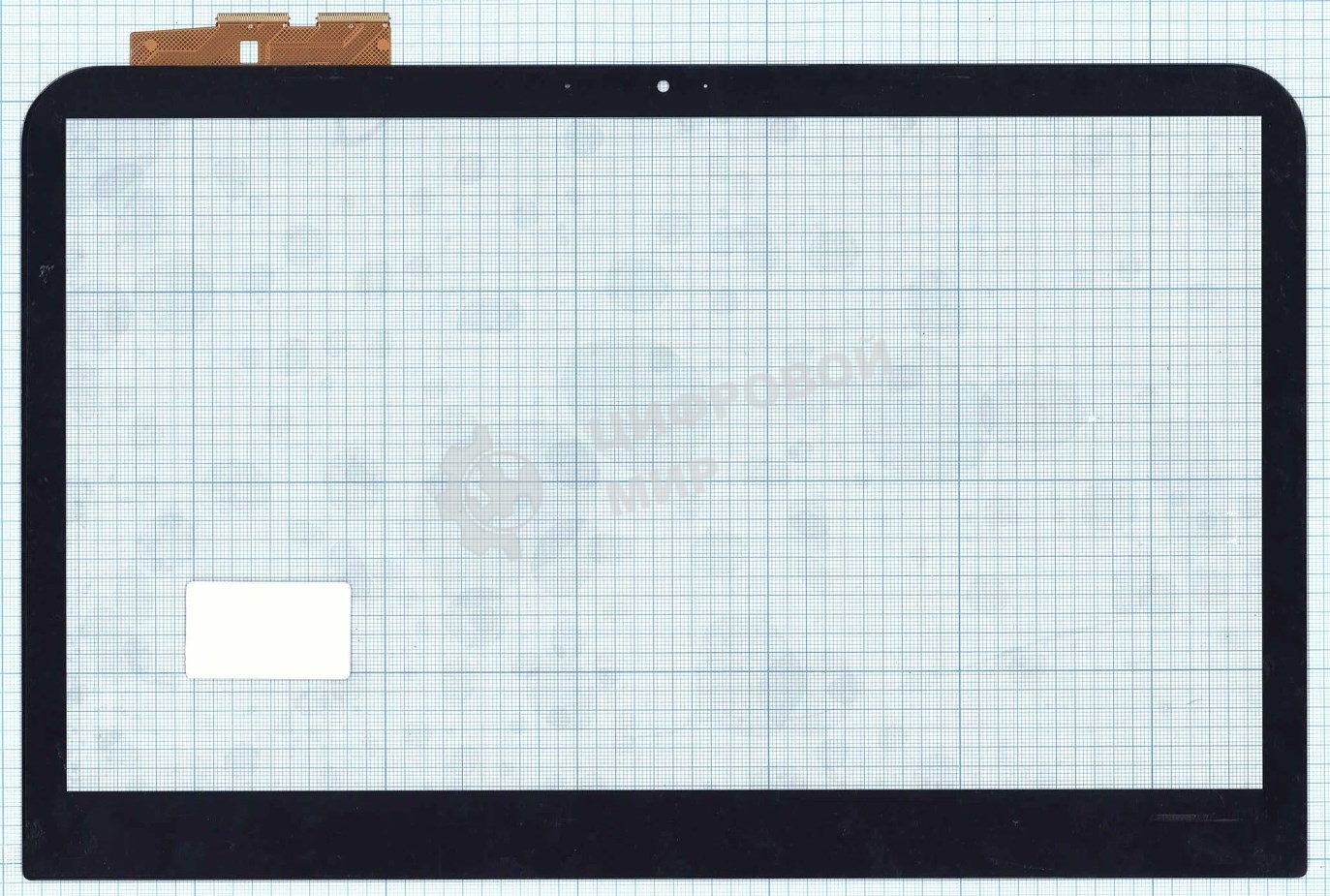 Сенсорное стекло (тачскрин) для Dell Inspiron 14R-3421, черное с рамкой