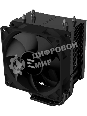 Кулер ZALMAN CNPS4X BLACK V2, 92мм FAN, 3 HEAT PIPES, 4-PIN PWM, 800-2000 RPM, 29DBA, HYDRO BEARING, LGA1851/1700, AM5/AM4, screw type installation