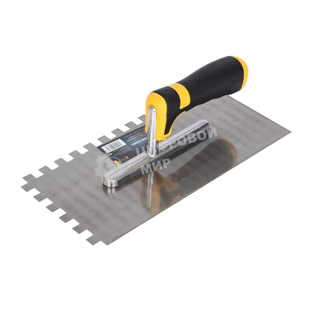 Кельма зубчатая прямоугольная Deli DL509312 280х130мм