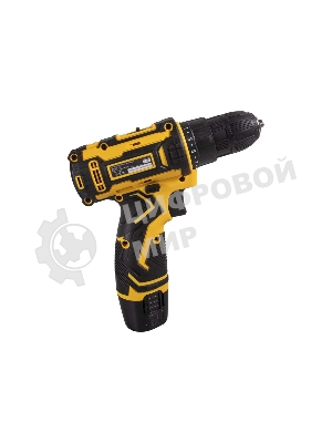 Дрель-шуруповерт Eurolux ДА-12/2-1Li, 12 В, 1.5 Ач, 25 Нм, щеточный
