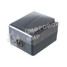 Выключатель двойной ЭРА IP54, 10АХ-250В, 11-1404-03, ОУ, Эксперт, серый (16/160/2560)