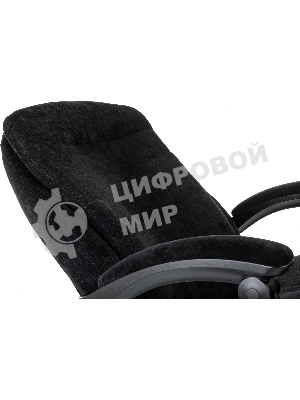 Кресло руководителя Бюрократ T-9950MSG-F Fabric черный Light-20, крестов. пластик, подст. для ног