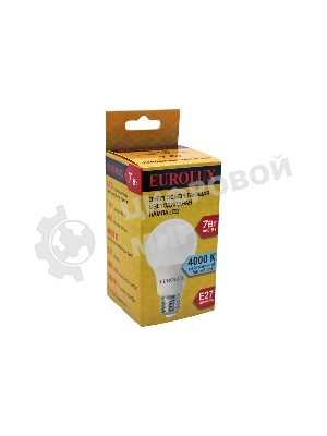 Лампа светодиодная EUROLUX LL-E-A60-7W-230-4K-E27 груша